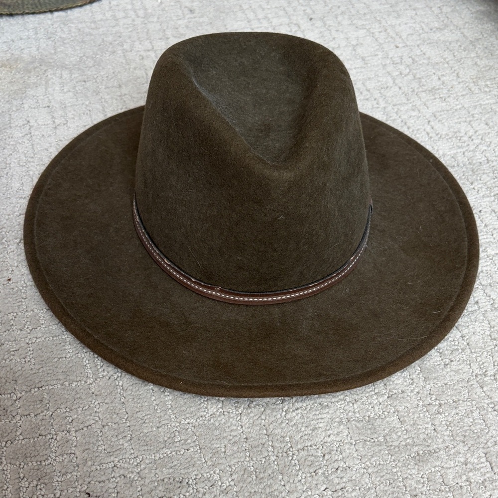 Stetson wool crushable hat in size small